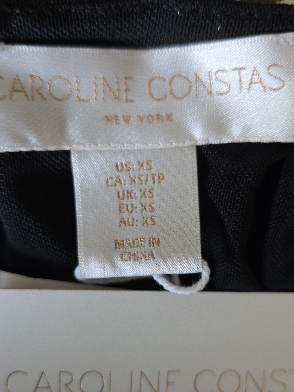 Caroline Constas Black Sheer Long Sleeve Maxi Dress Gold Hardware Accents - Picture 11 of 12